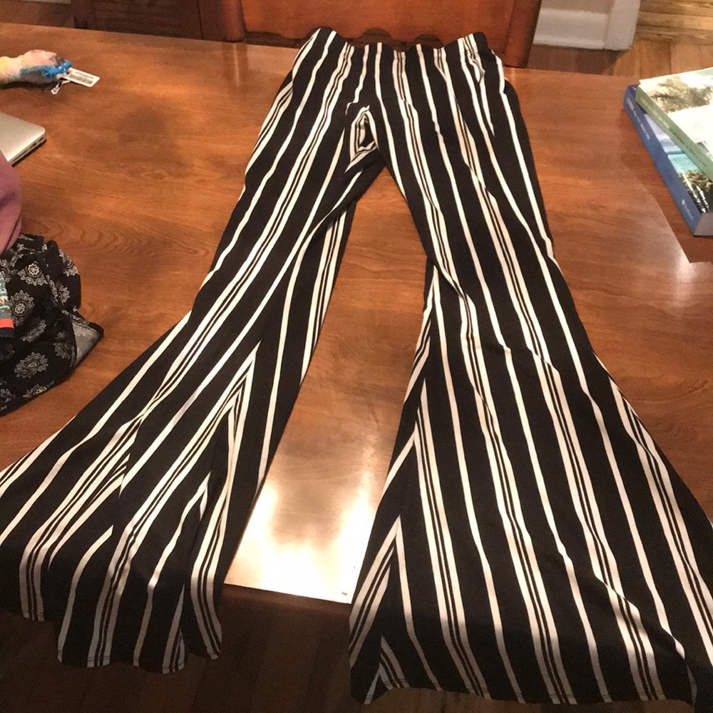 Stripped palazzo pants